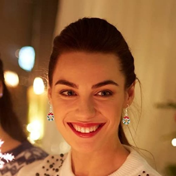 13 Pairs Christmas Earrings for Women - Picture 4 of 6